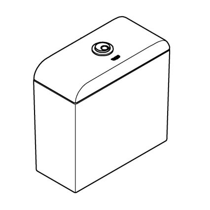 GROHE 39332000 - Splakovalna cisterna EURO CERAMIC 385 × 170 × 370 mm keramika/bela