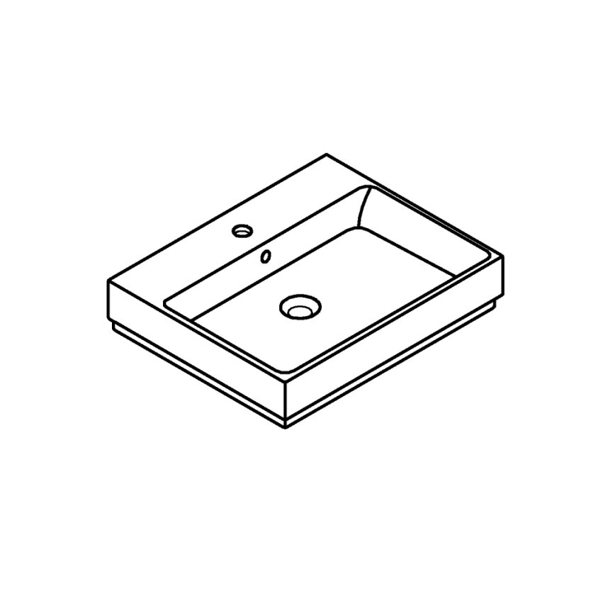 GROHE 3947700H - Umivalnik CUBE CERAMIC 600 × 490 mm keramika/bela
