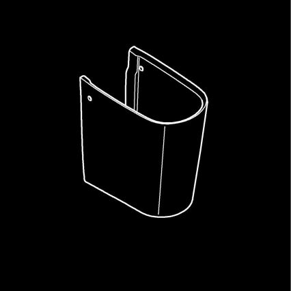 GROHE 39570000 - Polovični steber ESSENCE 320 × 319 mm keramika/bela