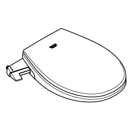 GROHE 39648SH0 - Ročni sedež za bide BAU CERAMIC v trdno beli barvi