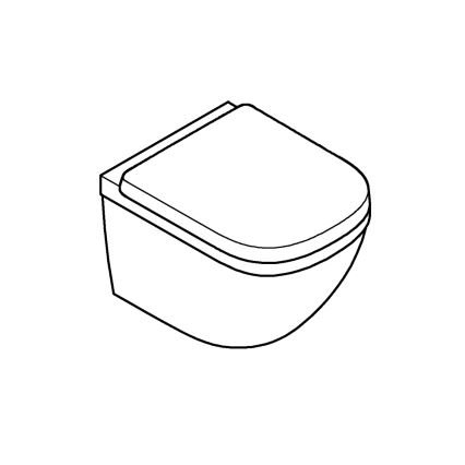 GROHE 39693000-Viseči kompaktni WC EURO CERAMIC s Triple Vortex 53 l keramika/bela