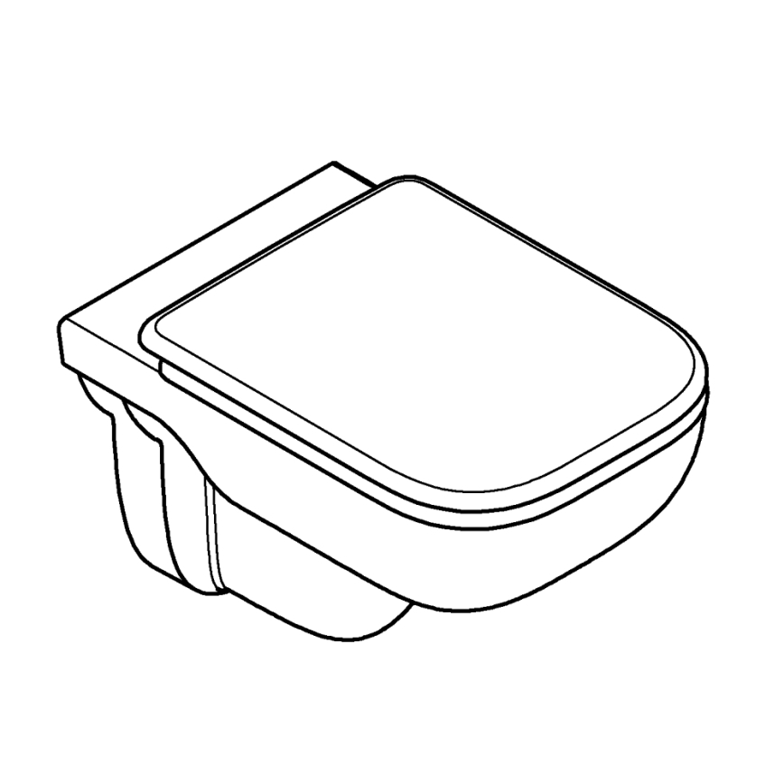 GROHE 39815000 - Viseča WC školjka START EDGE 53,8 x 36,5 cm trpežno bela