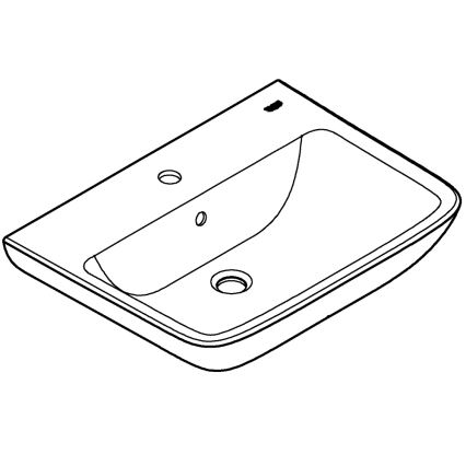 GROHE 39950000 - Umivalnik START EDGE 600 × 448 mm keramika/bela