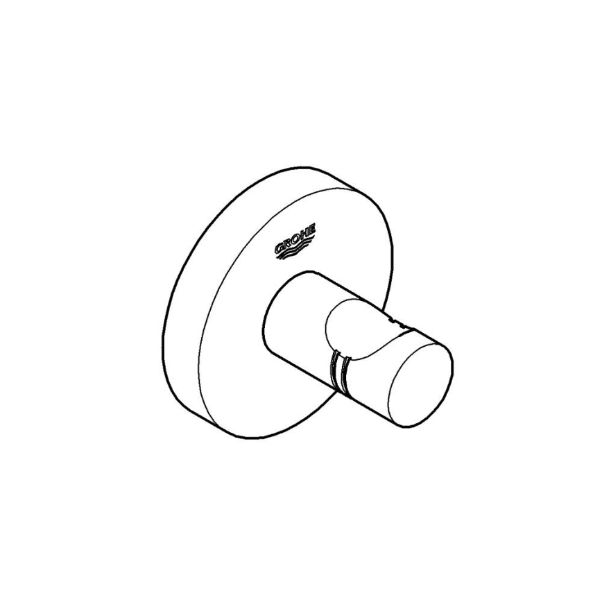 GROHE 40364001 - Kavelj za kopalni plašč ESSENTIALS, sijajni krom