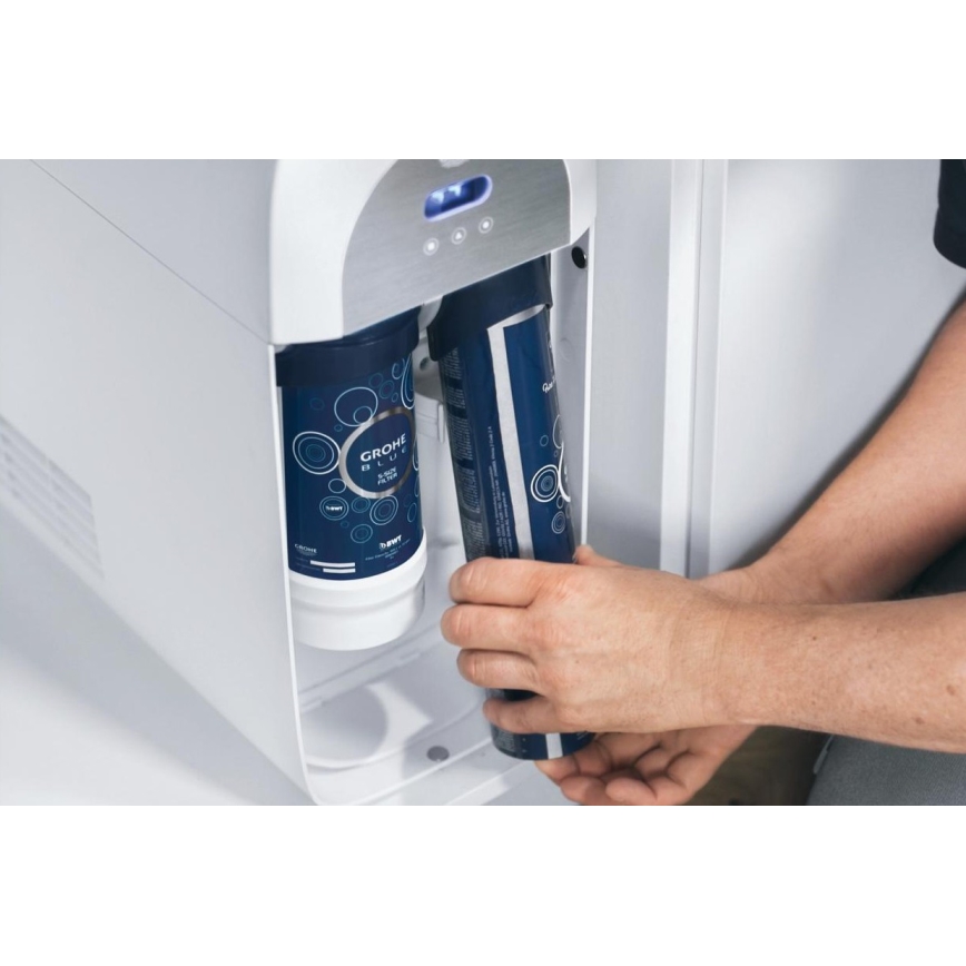 GROHE 40422000 - Jeklenka za karbonizacijo GROHE BLUE 425 g CO2 (4 kosi), nerjaveče jeklo