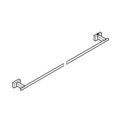 GROHE 40509AL1 - Držalo za brisače ESSENTIALS CUBE 600 mm grafit