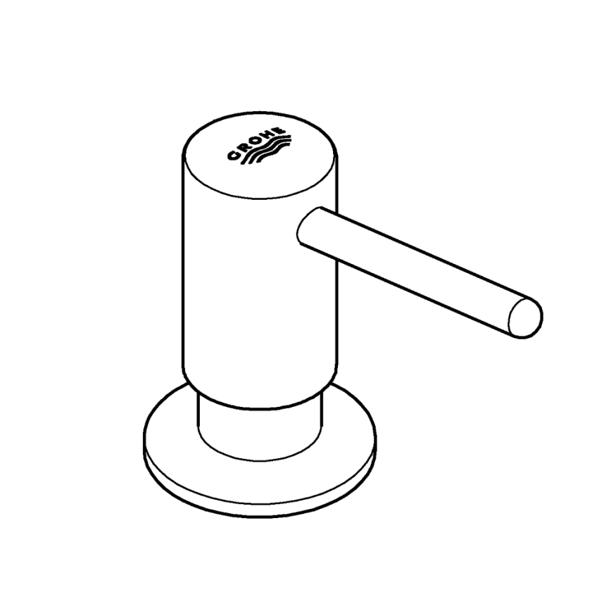 GROHE 40536000 - Dozator za tekoče milo CONTEMPORARY 400 ml sijajni krom