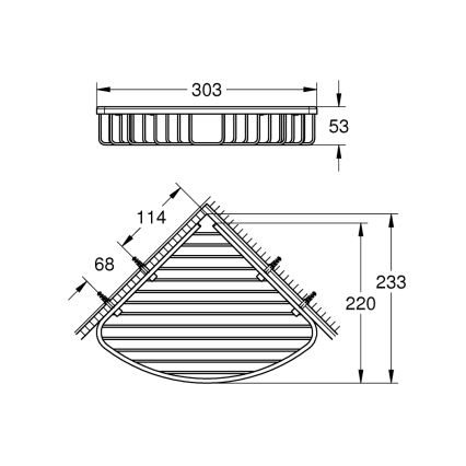 GROHE 40663001 - Žično držalo za milo BAUCOSMOPOLITAN, sijajni krom