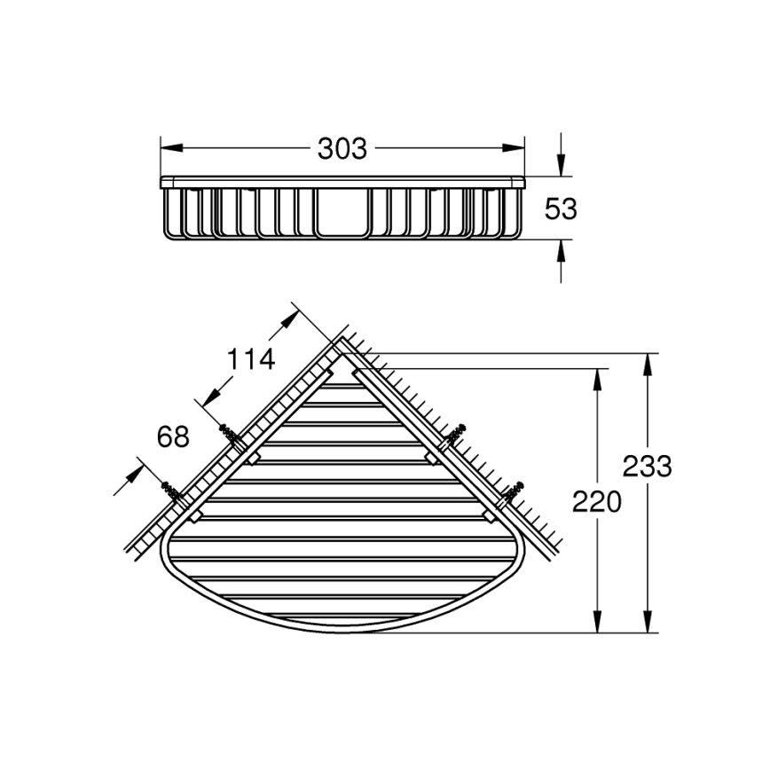 GROHE 40663001 - Žično držalo za milo BAUCOSMOPOLITAN, sijajni krom