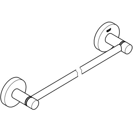 GROHE 40688001 - Držalo za brisače ESSENTIALS 504 mm, sijajni krom