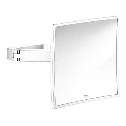 GROHE 40808000 - Kozmetično ogledalo SELECTION CUBE 22,3 × 22,3 cm poliran krom