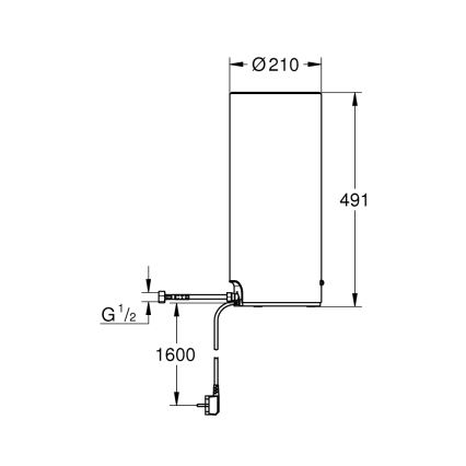 GROHE 40831001 - Rezervoar RED 7 l iz nerjavečega jekla