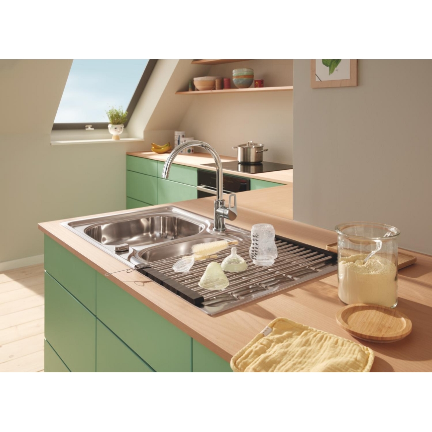 GROHE 40856SD0 - Odtočna plošča 450 × 348 mm, brušeno nerjavno jeklo