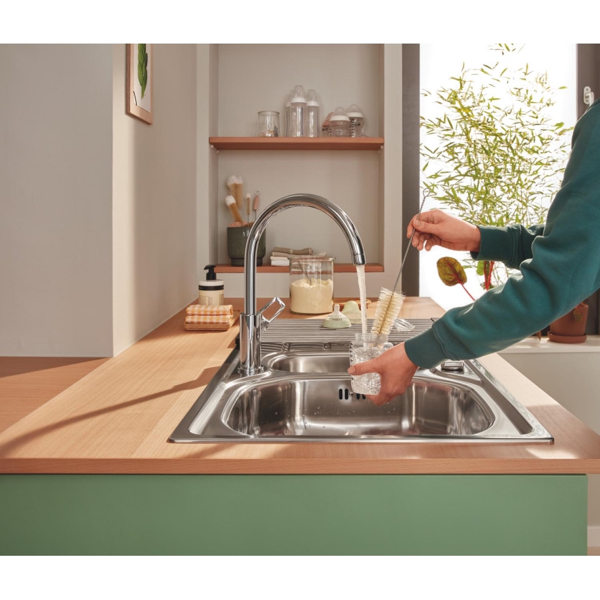 GROHE 40856SD0 - Odtočna plošča 450 × 348 mm, brušeno nerjavno jeklo