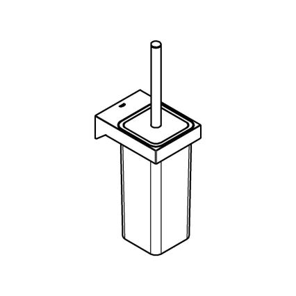 GROHE 40857000 - Komplet za čiščenje WC-ja SELECTION CUBE sijajni krom
