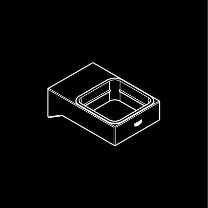 GROHE 40865000 - Nosilec SELECTION CUBE, sijajni krom