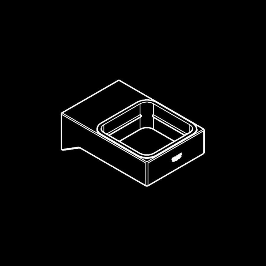 GROHE 40865000 - Nosilec SELECTION CUBE, sijajni krom