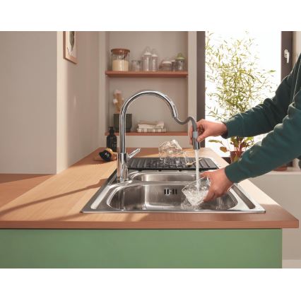 GROHE 40871K00 - Odcedna plošča 450 x 400 mm, keramika/črna