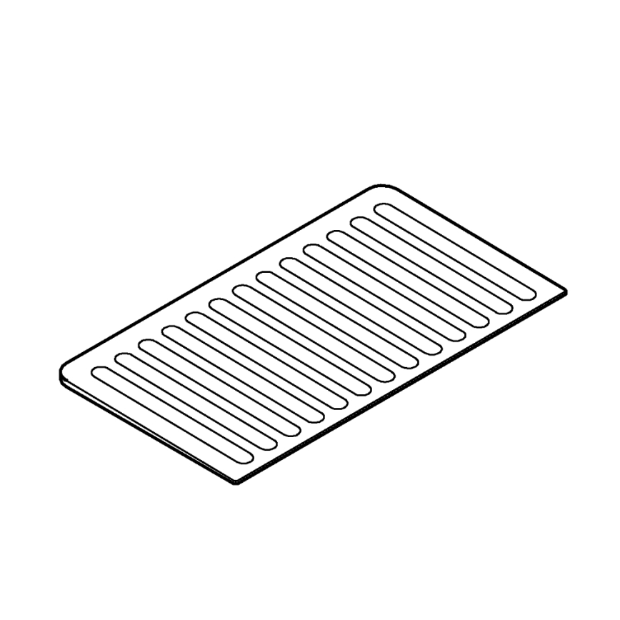 GROHE 40872K00 - Odkapovalna plošča 450 x 250 mm keramika/črna