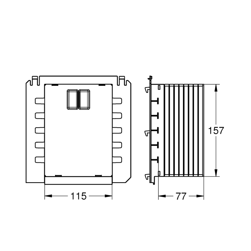 GROHE 40911000 - Revizijski jašek RAPID SL, beli