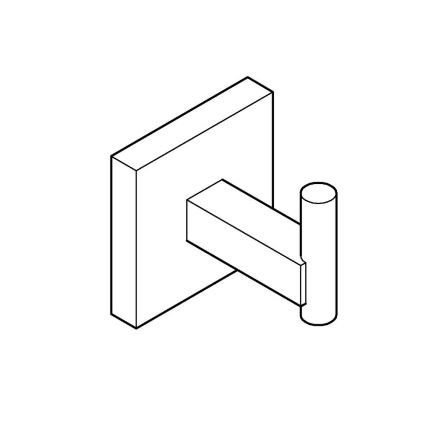 GROHE 409612430 - Kavelj START CUBE 5,4 × 5,4 × 6 cm črna