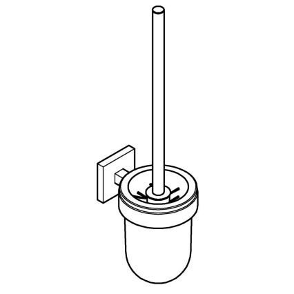 GROHE 40977DC0 - Komplet za čiščenje WC-ja START CUBE iz nerjavečega jekla