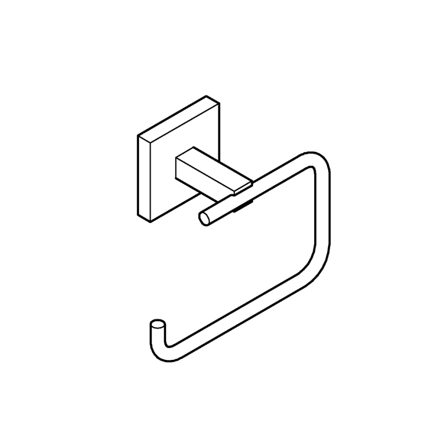 GROHE 409782430 - Držalo za toaletni papir START CUBE črna