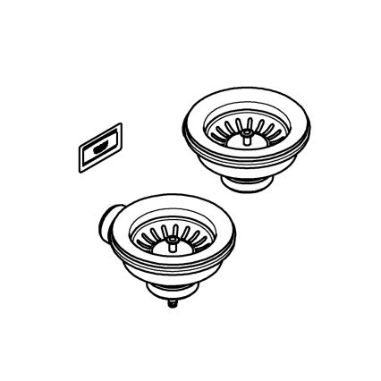 GROHE 40997DL0 - bronasta odtokna garnitura, dodatna oprema