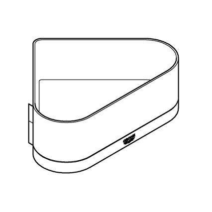 GROHE 41038000 - Kotna tuš kad SELECTION sijajni krom