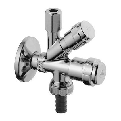 GROHE 41073000 - Kombi-kotni ventil WAS 12” × 38” sijajni krom