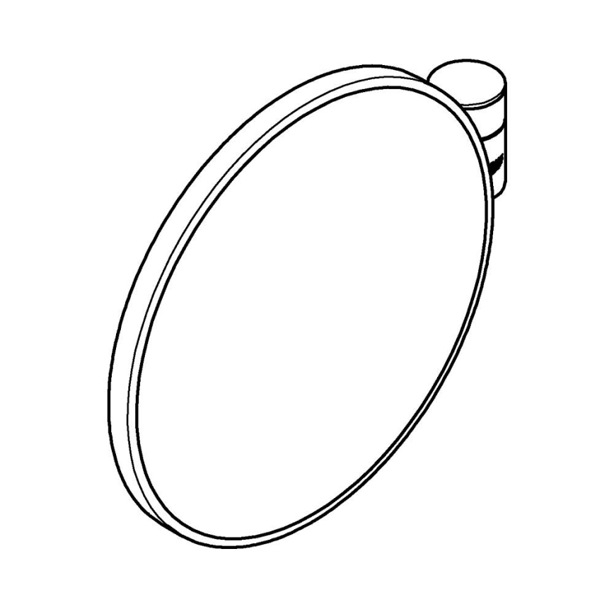 GROHE 41077000 - Kozmetično ogledalo SELECTION 20 × 20 cm sijajni krom