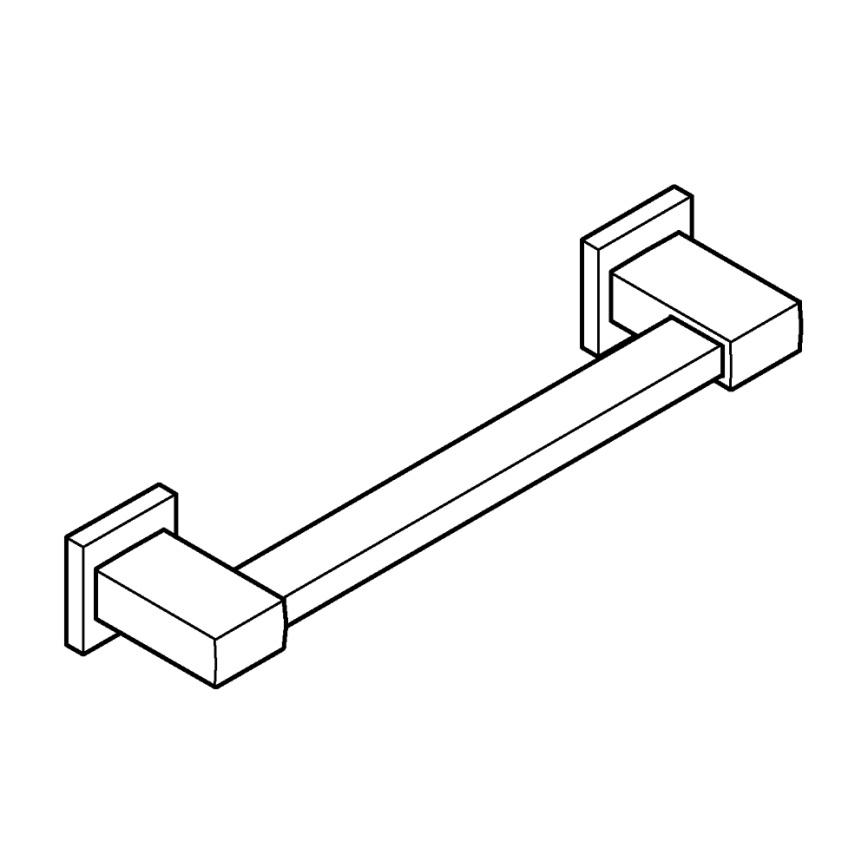 GROHE 410942430 - Ročaj za kad START CUBE 354 mm, črn