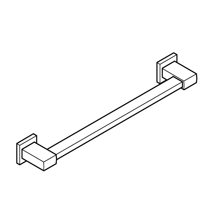 GROHE 410952430 - Ročaj za kad START CUBE 504 mm črn