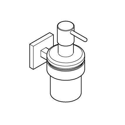 GROHE 410982430 - Dozirnik tekočega mila START CUBE 158 × 126 × 72 mm črna