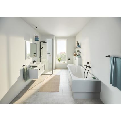 GROHE 411042430 - Dvojno držalo za brisače START CUBE 654 mm črna