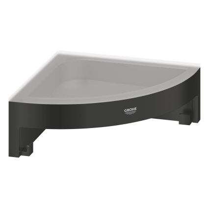 GROHE 411062430 - Kotna polica za tuš ESSENTIALS 250 × 250 mm črna