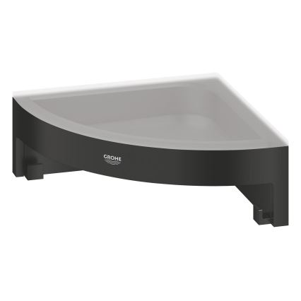 GROHE 411062430 - Kotna polica za tuš ESSENTIALS 250 × 250 mm črna