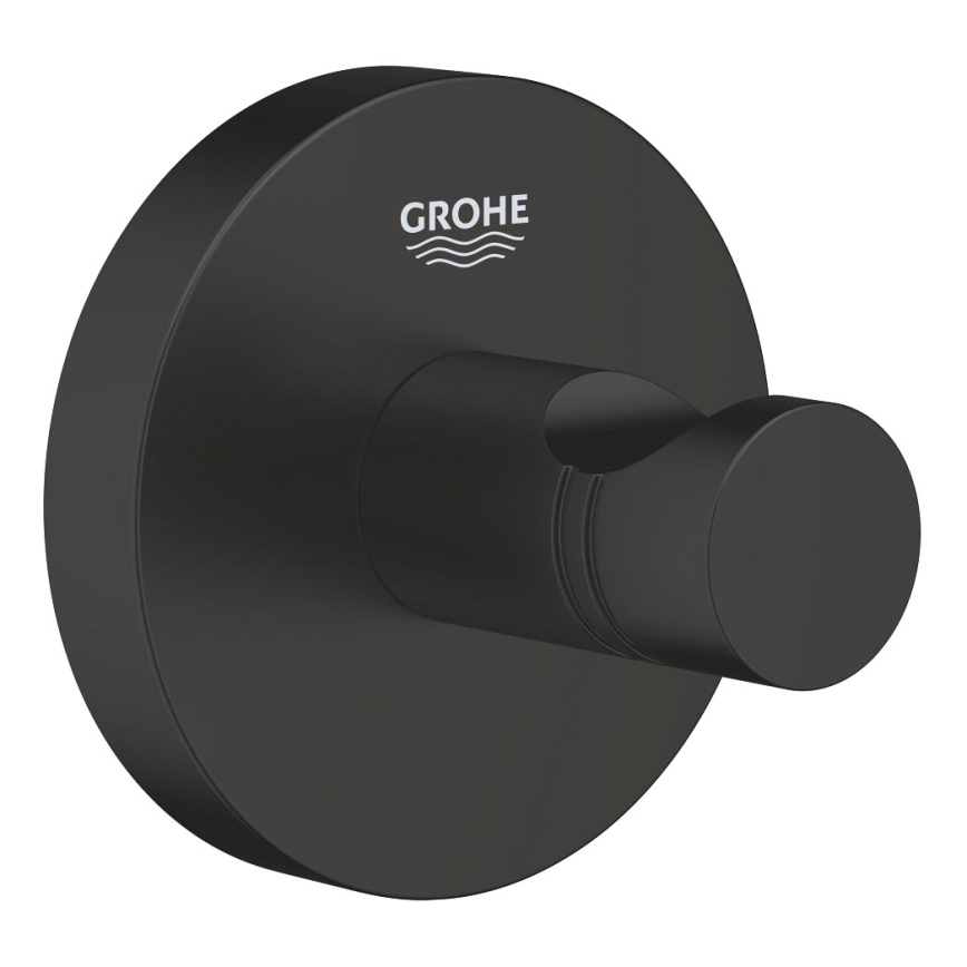 GROHE 411732430 - Kavelj za kopalni plašč START črn