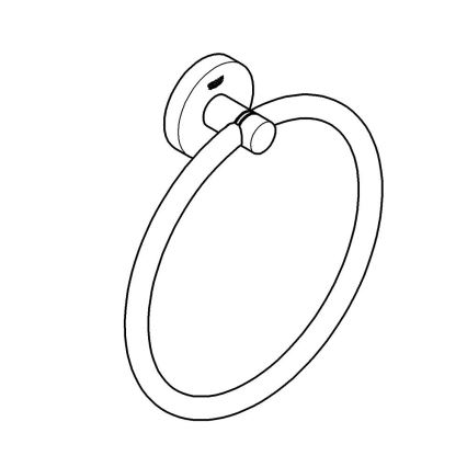 GROHE 41174000 - Nosilec za brisače START 180 mm sijajni krom