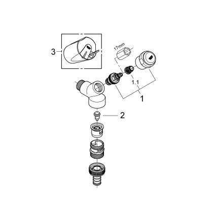 GROHE 41190000 - Komplet armatur DN 15 sijajni krom