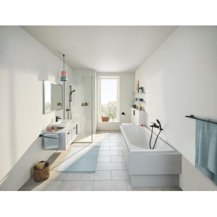 GROHE 412032430 - Dvokraki nosilec za brisače START 654 mm črna