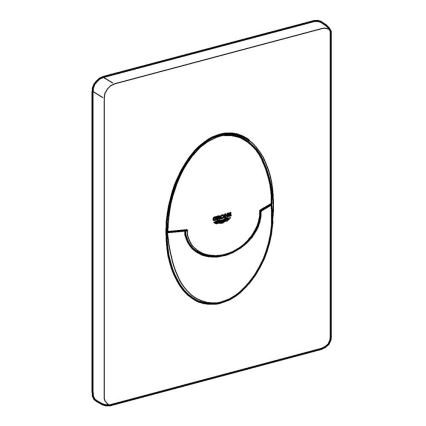 GROHE 42304000 - Tipka za splakovanje SKATE AIR 156 × 197 mm poliran krom