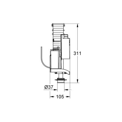GROHE 42320000 - Odtokni ventil AV1 sijajni krom
