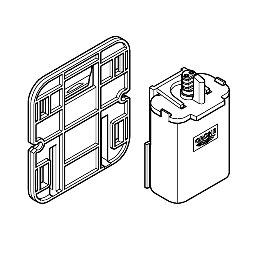 GROHE 42393000 - Ohišje z baterijo, sijajni krom