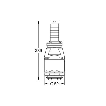 GROHE 42690000 - Servo splakovalni ventil brez ventilskega sedeža brez podaljška