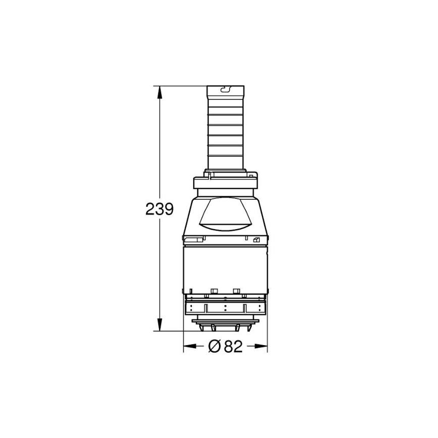 GROHE 42690000 - Servo splakovalni ventil brez ventilskega sedeža brez podaljška