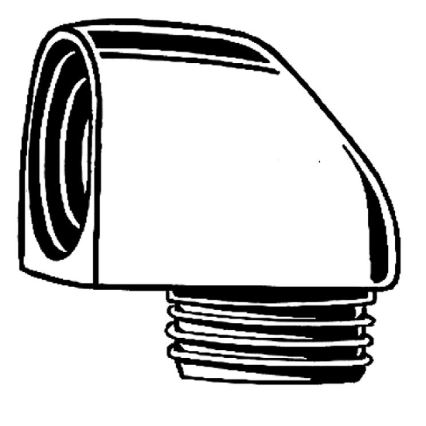 GROHE 45304000 - Koleno za tuš DN 15 × DN 15, sijajni krom