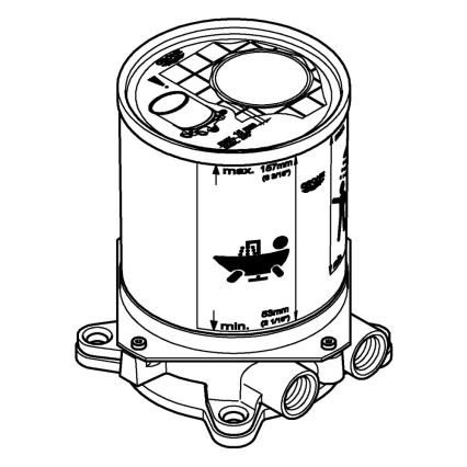 GROHE 45984001 - Vgradni komplet DN 15, medenina