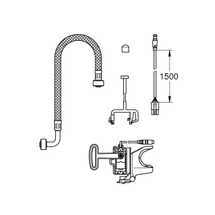 GROHE 46944001 - Montažni komplet SENSIA ARENA bela