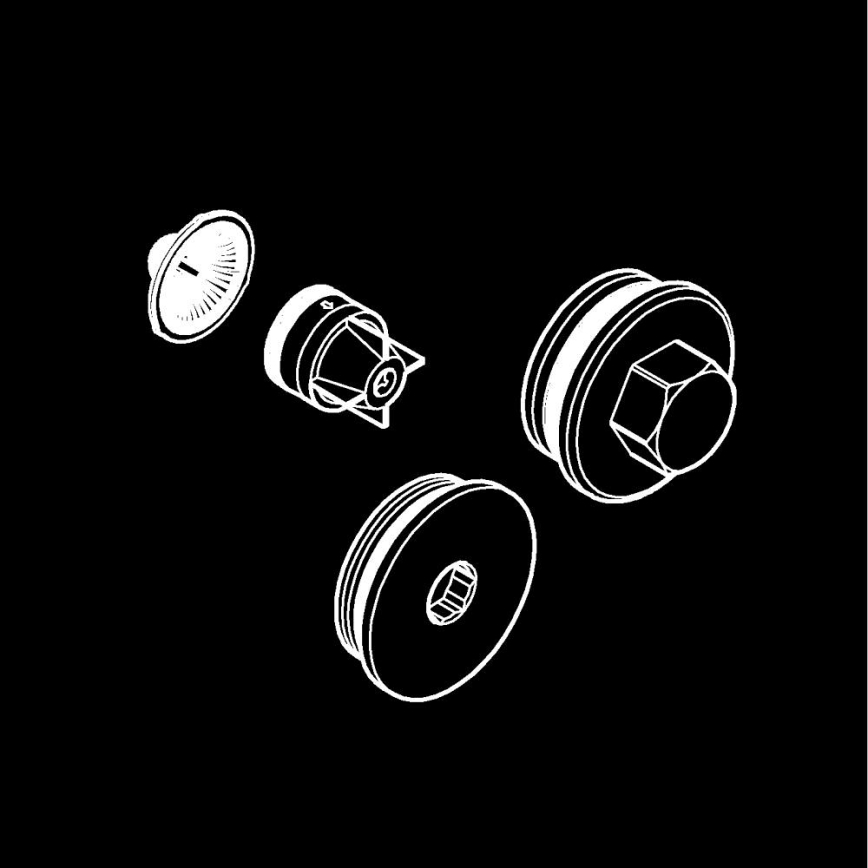 GROHE 47753000 - Povratni ventil, sijajni krom